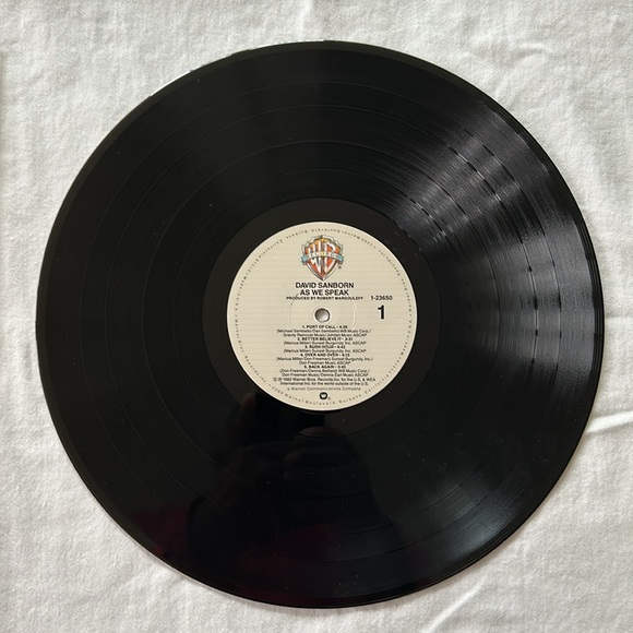 Vintage Vinyl - DAVID SANBORN -  AS WE SPEAK - Picture 3 of 4